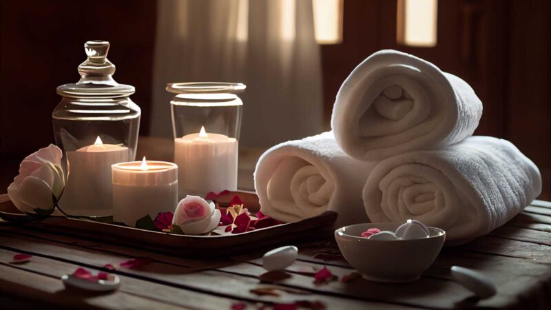 luxury-aromatherapy-spa-treatment-with-scented-candle-flame-generated-by-ai